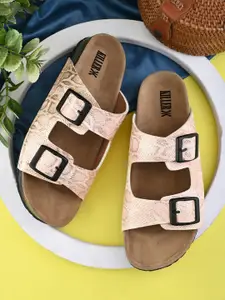 Killer Women Printed Open Toe Flats with Buckles