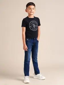 U.S. Polo Assn. Kids Boys Skinny Fit Light Fade Stretchable Jeans