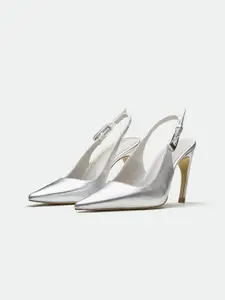 Oroh Women Leather Stiletto Pumps with Buckles