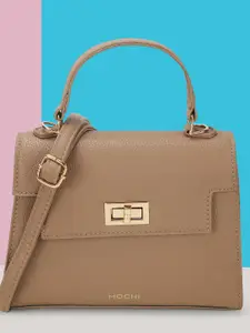 Mochi Textured PU Bucket Satchel with Cut Work