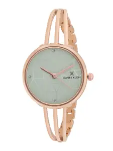 Daniel Klein Women Brass Dial & Stainless Steel Straps Analogue WatchDK.1.14290-3