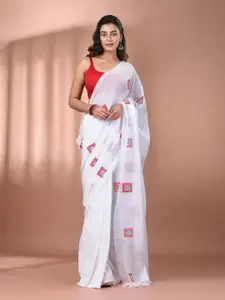 Charukriti Embroidered Pure Cotton Saree