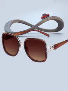 Peter Jones Eyewear Women Square Sunglasses with Polarised Lens