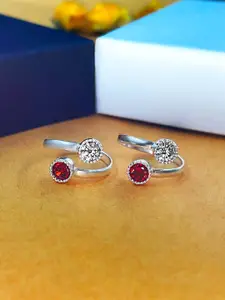 Parnika Silver-Plated Toe Rings