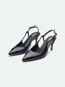 Oroh Leather Party Stiletto Pumps with Bows