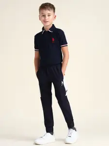 U.S. Polo Assn. Kids Boys Brand Logo Printed Joggers