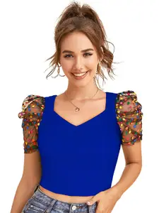 Fashion Care Women Sweetheart Neck Crop Top