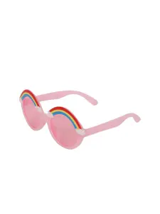 KIDOfash Girls Round Sunglasses with UV Protected Lens SUN-1587-PINK