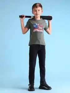 U.S. Polo Assn. Kids Boys Slim Fit Mid-Rise Stretchable Jeans