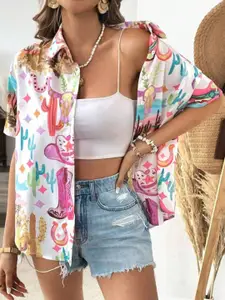 CORSICA Women Comfort Floral Printed Casual Shirt