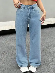 StyleCast Women Wide Leg High-Rise Jeans