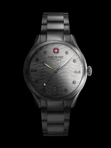 SWISS MILITARY HANOWA Men Dial & Stainless Steel Bracelet Style Analogue Swiss Made Watch