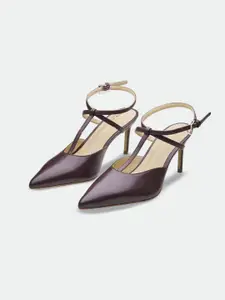 Oroh Women Leather Slim Heel Mules