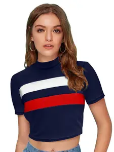 Fashion Care Women Colourblocked Fitted Top
