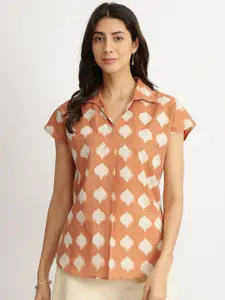 Pink Fort Print Cotton Top