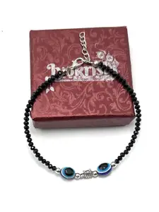 Jyokrish Silver-Plated Artificial Beads Anklet