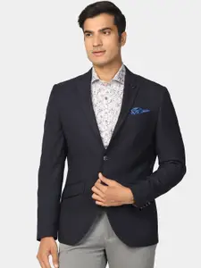 Blackberrys Self Design Single Breasted Casual Blazer