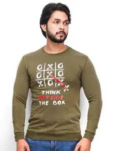 SANDCLOCK Men Cotton Round Neck Sweatshirt