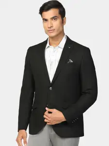 Blackberrys Self Design Single Breasted Casual Blazer