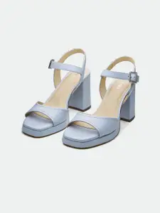 Oroh Leather Party Platform Sandals with Buckles