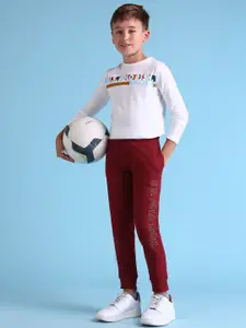 U.S. Polo Assn. Kids Boys Brand Logo Embroidered Joggers