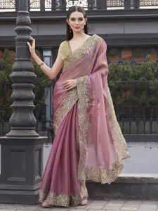 Tikhi Imli Embroidered Saree