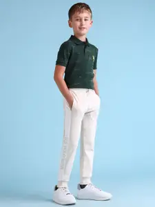 U.S. Polo Assn. Kids Boys Brand Logo Applique Joggers