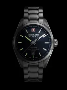 SWISS MILITARY HANOWA Men Dial & Stainless Steel Straps Automatic Swiss Made Watch