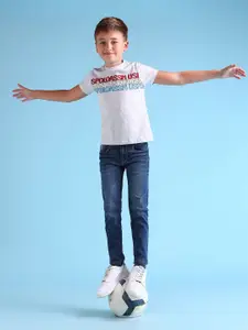 U.S. Polo Assn. Kids Boys Skinny Fit Light Fade Stretchable Jeans