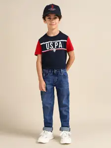 U.S. Polo Assn. Kids Boys Slim Fit Light Fade Stretchable Jeans