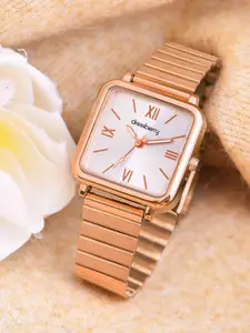 DressBerry Women Embellished Dial & Stainless Steel Analogue Watch  502