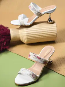 DressBerry Women Embellished Kitten Sandals