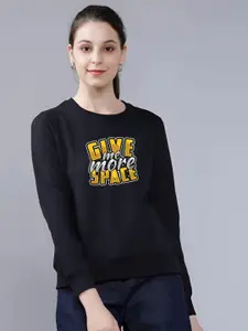 REYA Women Cotton Round Neck Sweatshirt