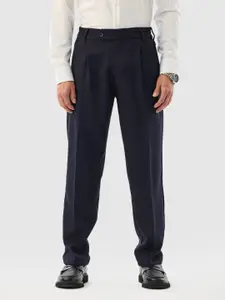 Snitch Men Textured Pleated Trousers