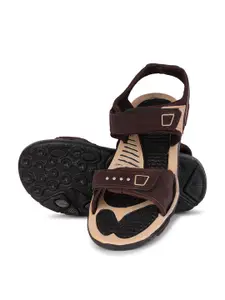 PENNEN Men Leather Sports Sandals