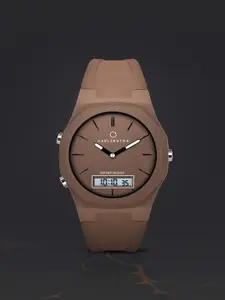 CARLINGTON Men Dial & Straps Analogue and Digital Multi Function Watch Endurance 9145 Brown