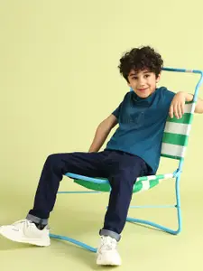 U.S. Polo Assn. Kids Boys Slim Fit Mid-Rise Stretchable Jeans