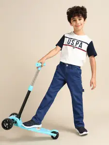 U.S. Polo Assn. Kids Boys Skinny Fit Stretchable Jeans