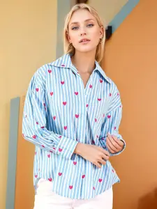 CORSICA Women Comfort Striped Casual Shirt