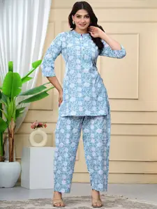 GURMEET FASHION Printed Top & Trousers Co-Ords