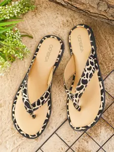 CORSICA Women Printed Open Toe Flats
