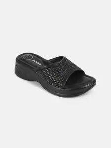 Mochi Women Western - Embellished Platform Heels Sandals