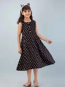 DMP FASHION Ethnic Motifs Print Cotton A-Line Top