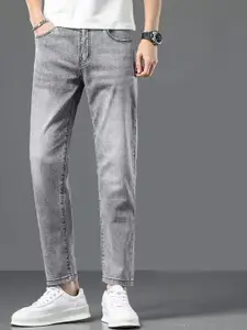 StyleCast x Revolte Men Regular Fit Mid-Rise Light Fade Jeans