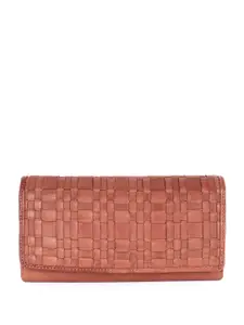KOMPANERO Women Geometric Leather Three Fold Wallet