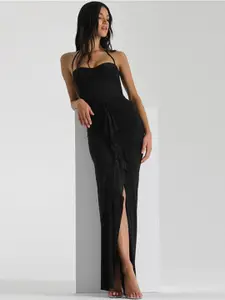StyleCast x Revolte Halter Neck Maxi Dress