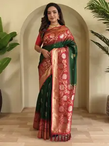Anouk Woven Design Silk Blend Handloom Banarasi Saree