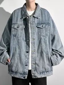 StyleCast x Revolte Men Outdoor Denim Jacket