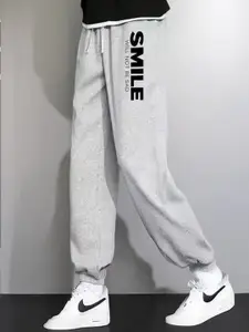 StyleCast Men Printed Relaxed-Fit Joggers