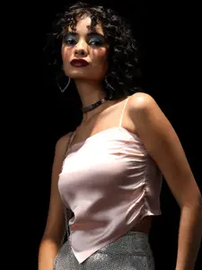 Tokyo Talkies Women Shoulder Straps Tank Regular Top